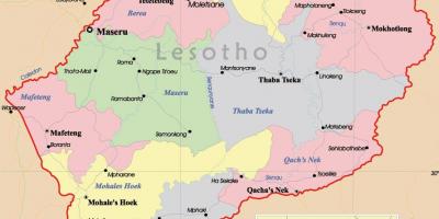 Mapa Lesotho