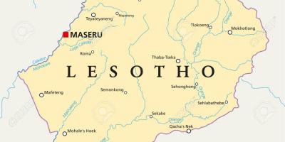 Mapa maseru Lesotho